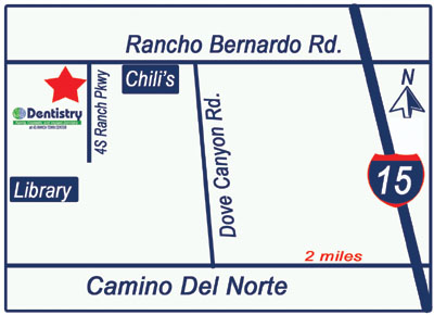 Map to Dentistry at 4S Ranch